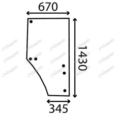 STAKLO KABINE VRATA,-1