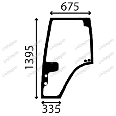 STAKLO KABINE VRATA,-1