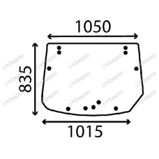 STAKLO KABINE ZADNJE,-1
